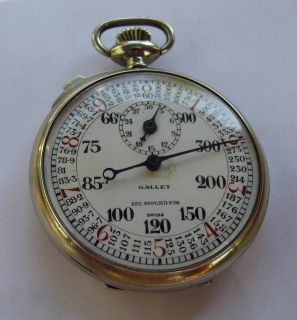Antique Gallet Stopwatch Chronograph