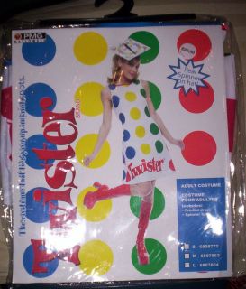 Adult Costume Twister Game Spinner Hat Womens Large New in Package