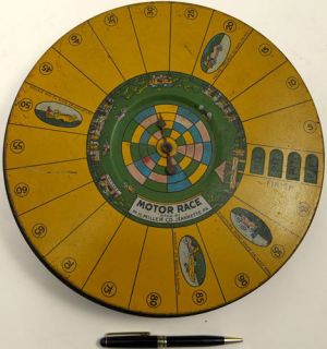 Motor Race Game Spinner Made by M H Miller Co
