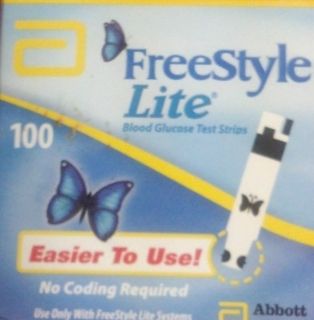  Freestyle Lite 100 Test Strips