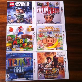 Big Lot Of 3DS Games Super Mario 3D Land, Super Street Fighter & More