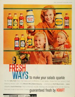 1959 Ad Kraft French Dressing Miracle Whip Dressings Catalina Italian
