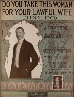  Woman for Your Lawful Wife Sterling Von Tilzer George Whiting