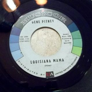 Gene Pitney U A 45 RPM Louisiana Mama Take Me Tonight
