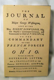 1982 Journal of Major George Washington by Colonial Williamsburg