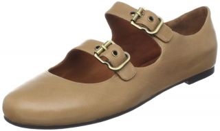 Gentle Souls Womens Double Bet Mary Jane in Camel Leather Size 8 Was