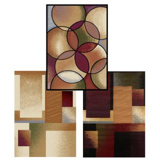 Contemporary Geometric Shapes Area Rug 8x11 Modern Carpet Actual 7 8