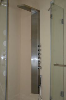 Thermostatic Stainless Steel Full Tower Shower Panel 5 Ways Massage