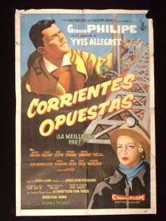 La Meilleure Part Gerard Philipe 1955 Argentine 1sh Movie Poster