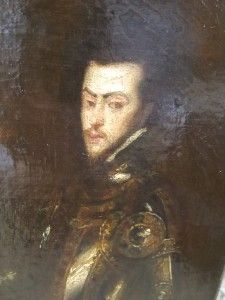 18th Century Portrait King Philip II Old Master Oil