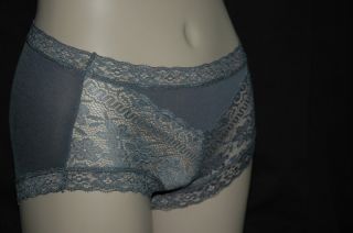 Womens Super Stretch Spandex Panty Trimmed Floral Lace