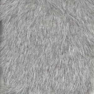 Faux Fur Fabric in Silver Grey 1 5 Metres in Width