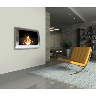 Anywhere Stainless Steel Bio Ethanol Fireplace Stainless Steel