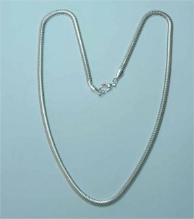  Flat Snake Chain Sterling Silver 925 6mm 18" 45cm