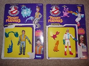 Vintage Ghostbusters Toys Peter Egon Fright Features w Packaging