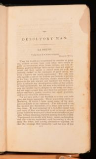 1836 2vol G P R James The Desultory Man Early US edition Scarce