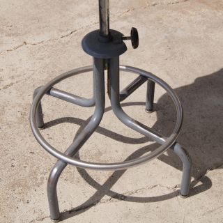 royal metal vintage industrial age drafting stool grey upholstery