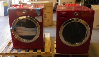  FASG7073NR 27 Front Load Washer and Gas Dryer Set Red