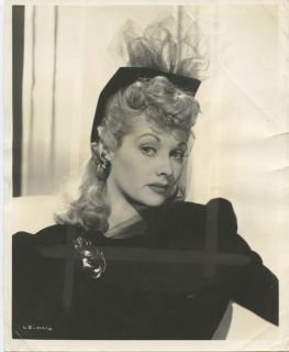 Lucille ball by Gaston Longet Hollywood Fashion 1941 vintage publicity
