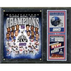 New York Giants Super Bowl 46 Champions Team Plaque Great Gift