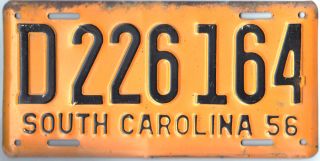 1956 South Carolina License Plate Gibby Good