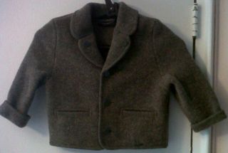 Prestine Giesswein Size 2 Toddlers 100 Wool Light Brown Jacket Coat 2