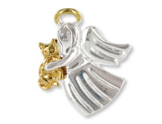 Angel for Cat Lovers Wings Wishes Tac Pin Gift Boxed