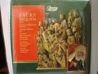 Gabriel Faure Requiem Op 48 Vinyl LP RARE