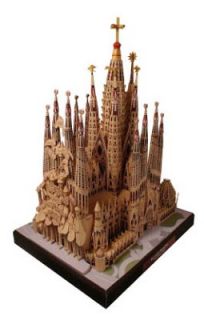 Papercraft Model Kit Book Gaudis Templo de La Sagrada Familia 1 300