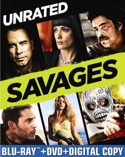 Savages (Blu ray + DVD) BRAND NEW just released