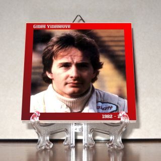 Gilles Villeneuve Ferrari Ceramic Tile 30th Anniversary HQ From Italy