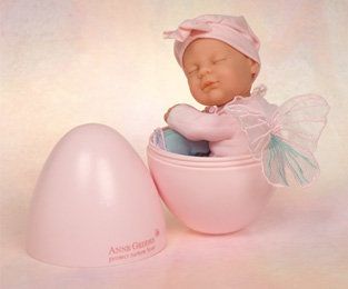 New in Box Gorgeous Anne Geddes Fairy Doll in Egg 1 Holiday Gift RARE