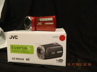 JVC Everio GZ MS230 8 GB Camcorder Red