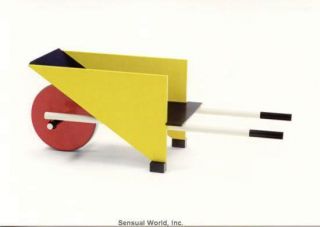 Wheelbarrow de Stijl Gerrit RIETVELD Design Postcard