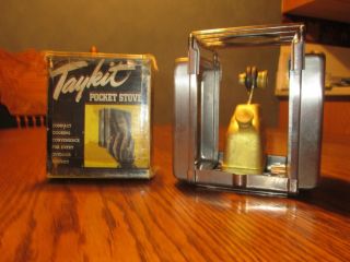 Taykit 1940s Pocket Stove Antque Excellent Condition