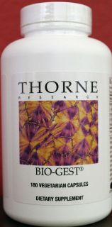 BIO GEST by Thorne Research 180 caps Digestive Enzymes Betaine