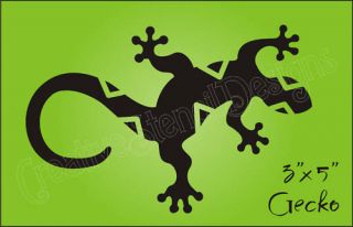 Stencil Gecko Southwest Lizard Reptile Design Sign