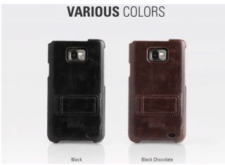 ZENUS Samsung i9100 Galaxy S2 Leather Stand Case Cover