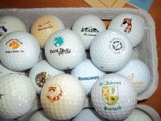 vtg 64 Club Logo Golf Balls St Andrews PGA Masters Ryder Cup MLB FBI