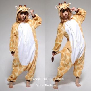  Kigurumi Pajamas Adult Pyjamas Giraffe Cosplay Halloween Party Costume