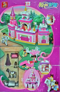 Girl Princess Castle Building Blocks Bricks with Minifigures 385pcs