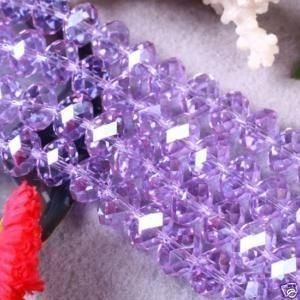 AAA 300pcs Purple Swarovaski Crystal Gems Loose Bead 3x4mm