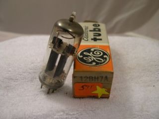 Vintage Electronic Vacuum Tube General Electric 12BH7A USED