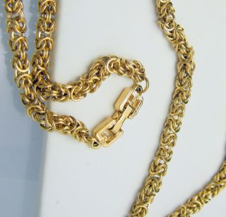 Vintage Signed Givenchy Necklace Gold Tone Chain