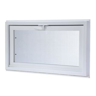  Hopper Window, 32 in. x 16 in., White with Dual Pane Insulated Glass