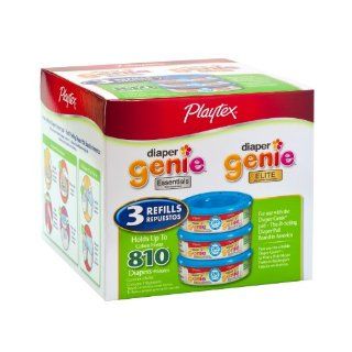 Playtex Diaper Genie Refill Pack of 3 810ct Total Cheap