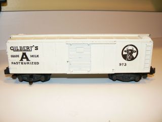 973 Gilbert’s Milk Car American Flyer Trains Train Excellent Boxcar