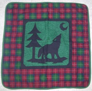 Decorative Wolf Coyote Moon Pillow Panels For Stuffing Crafts DIY
