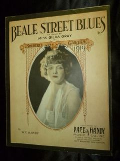  Sheet Music Shuberts Gaieties of 1919 Gilda Gray w C Handy