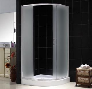 Sparkle 31 x 31 x 73 Shower Enclosure Chrome Frosted Glass